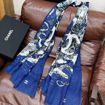 CHANEL 26S SCARF 200 IN CASHMERE 509339