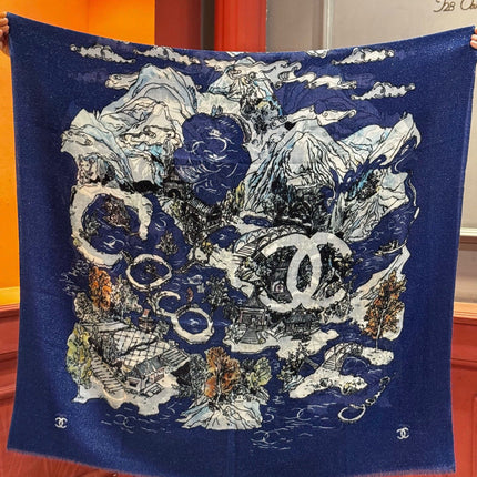 CHANEL 26S SCARF 200 IN CASHMERE 509339