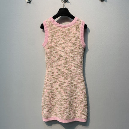 CHANEL 26S SLEEVELESS CREW NECK DRESS 824