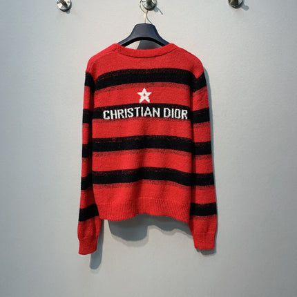 DIOR 26S STRIPED V-NECK CARDIGAN 1000