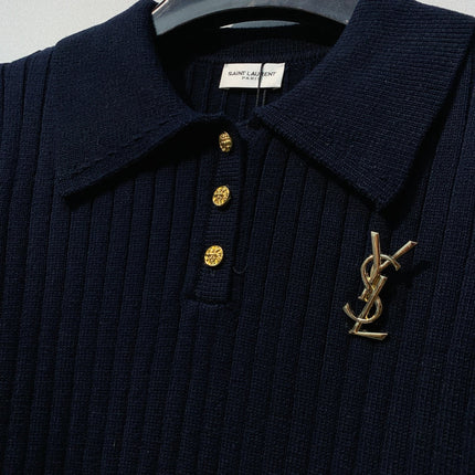 YSL 26S KNIT POLO SHIRT 235