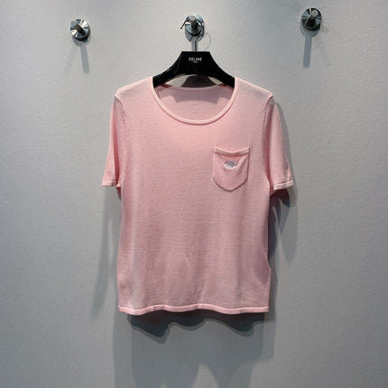 CELINE 26S SHORT-SLEEVE KNIT T-SHIRT 459