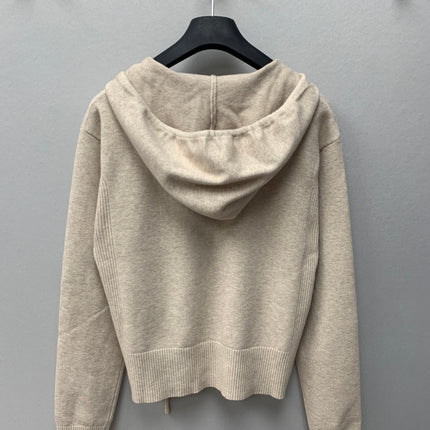 CELINE 26S ZIP-UP KNIT HOODIE 595