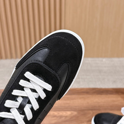 HM 26S GET SNEAKERS IN BLACK CALFSKIN AND SUEDE