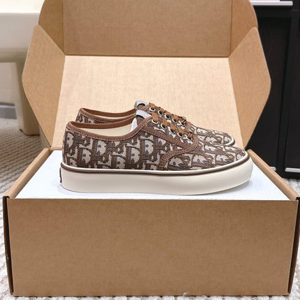 DIOR 26S SALTWIND SNEAKER IN BROWN FABRIC STYLE 6