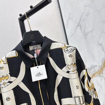 HERMES 25S SILK SHIRT 379
