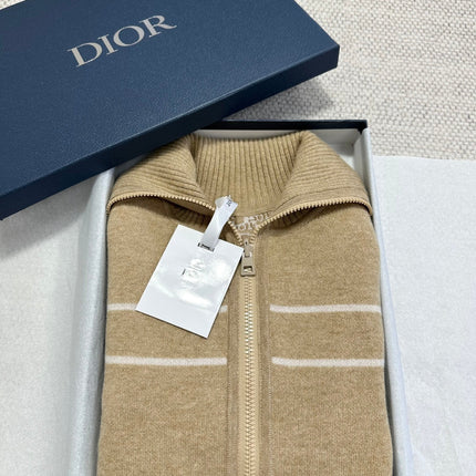 DIOR 26S REVERSIBLE CASHMERE NOTCHED-COLLAR JACKET 976