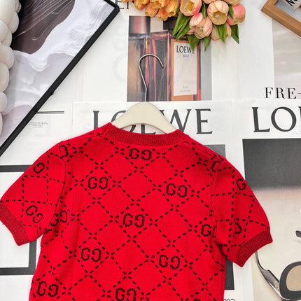 GUCCI SHORT-SLEEVE KNIT TOP STYLE 24