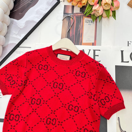 GUCCI SHORT-SLEEVE KNIT TOP STYLE 24