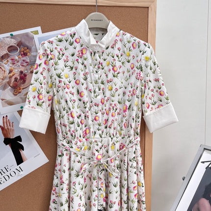 DIOR 26S LONG STAND-COLLAR SHIRT DRESS 1405