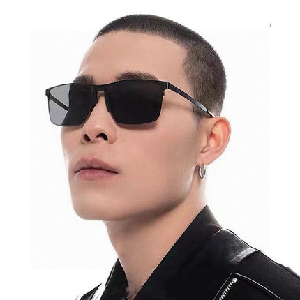 RECTANGULAR FRAME SUNGLASSES G2805 IN METAL