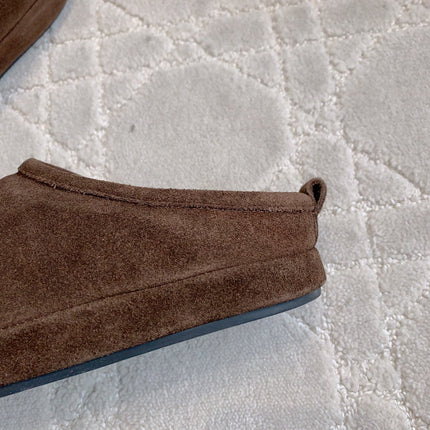 ALASKA SLIPPER IN CHOCOLATE SUEDE