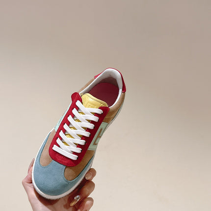 BALMAIN 26S SNEAKERS IN MULTICOLOR SUEDE