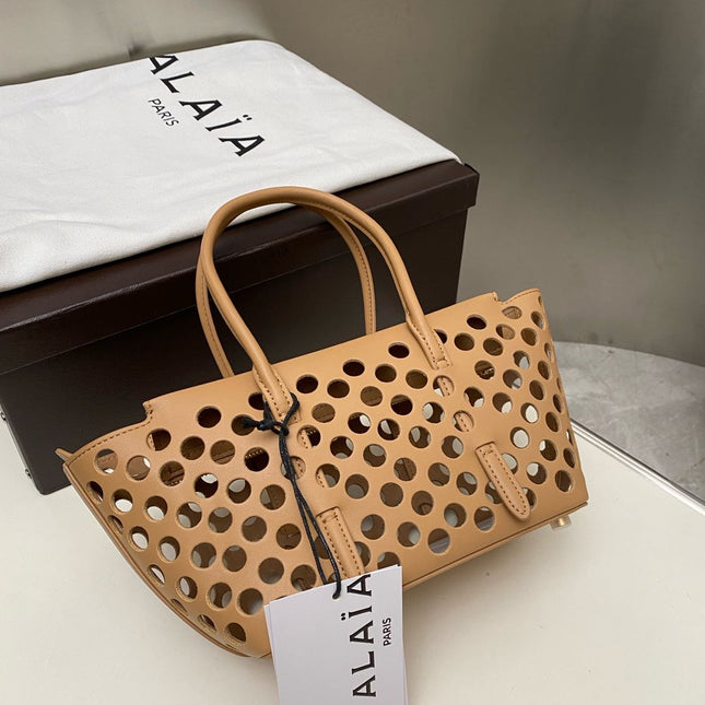 NEO MINA 20 BAG IN WHISKEY PERFORATED CALFSKIN