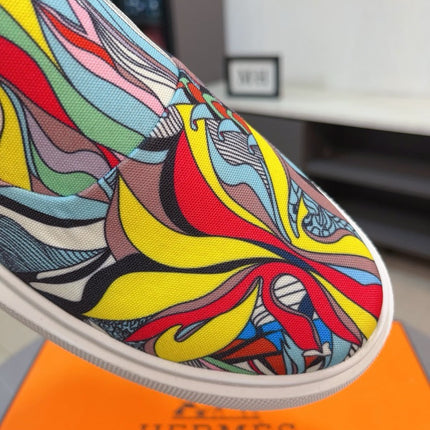 HM LANCE SLIP-ON SNEAKER MULTICOLOR DENIM