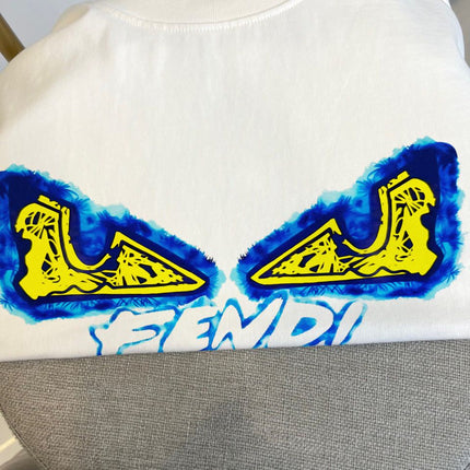 FENDI 26S SHORT-SLEEVE CREWNECK T-SHIRT 586