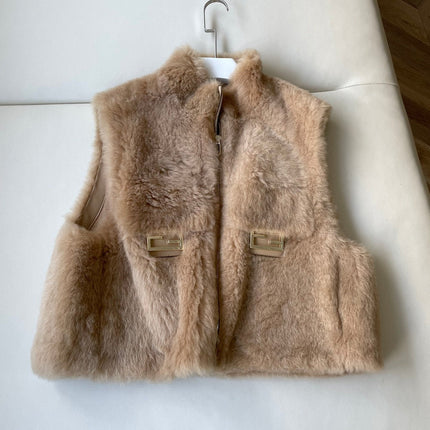 FENDI 26S FUR ZIP-UP VEST 495