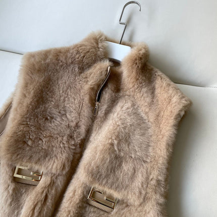 FENDI 26S FUR ZIP-UP VEST 495