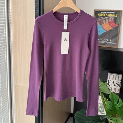ALO 26S LONG-SLEEVE CREWNECK TOP 389