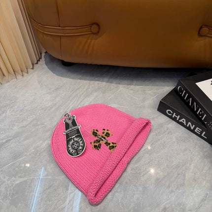 CHROME HEARTS 26S CROSS KNITTED BEANIE STYLE 005