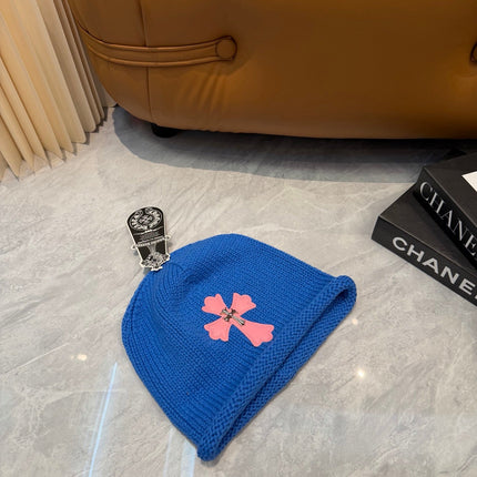 CHROME HEARTS 26S CROSS KNITTED BEANIE STYLE 002