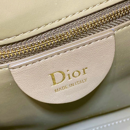 DIOR 26S BUCKET BAG 27 IN LIGHT OLIVE GREEN SUEDE GOLD HARDWARE