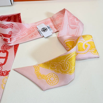 HERMES 26S TWILLY SCARF 86 IN SILK 492625