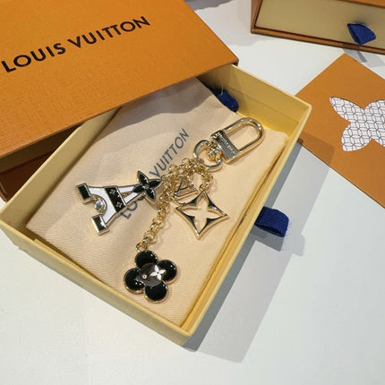 LV MULTI GOLD BAG CHARM FEATURING ENAMEL