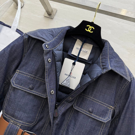 MONCLER 25S DENIM DOWN JACKET 344