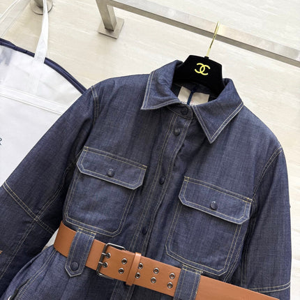 MONCLER 25S DENIM DOWN JACKET 344