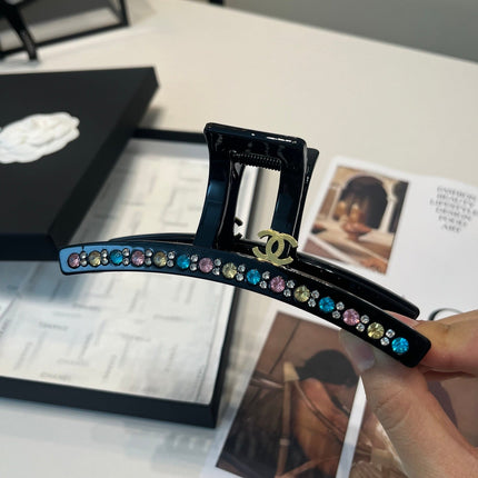 CHANEL 26S CLAW HAIR CLIP IN MULTICOLOR CRYSTAL 503110