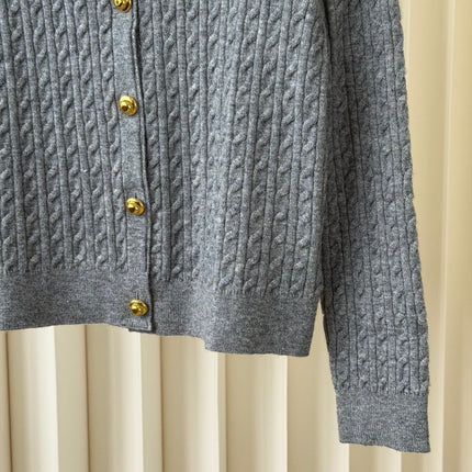 MIUMIU 26S COLLAR KNIT CARDIGAN 1573