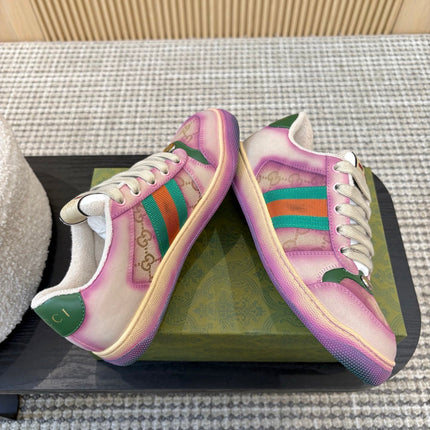 GUCCI 26S SNEAKERS IN PURPLE GRADIENT CANVAS