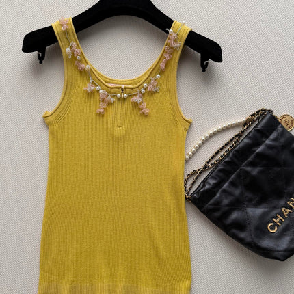 CHANEL 26S KNIT SLEEVELESS TOP STYLE 1186