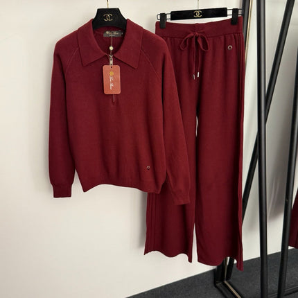 LORO PIANA 26S KNIT POLO PANTS SET 952