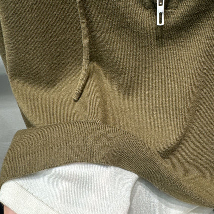 ALO 26S HALF-ZIP HOODED KNIT TOP 448