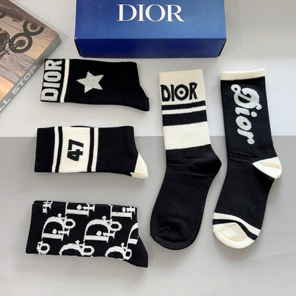 DIOR 26S CREW SOCKS 400404 (1 BOX)