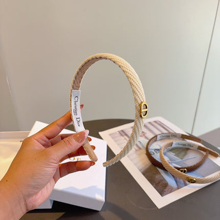 DIOR 26S HEADBAND IN BEIGE FABRIC 512027