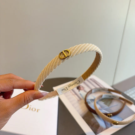 DIOR 26S HEADBAND IN BEIGE FABRIC 512027
