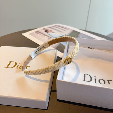 DIOR 26S HEADBAND IN BEIGE FABRIC 512027