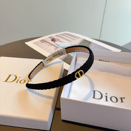 DIOR 26S HEADBAND IN BLACK FABRIC 512028