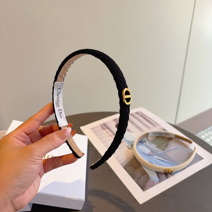 DIOR 26S HEADBAND IN BLACK FABRIC 512028