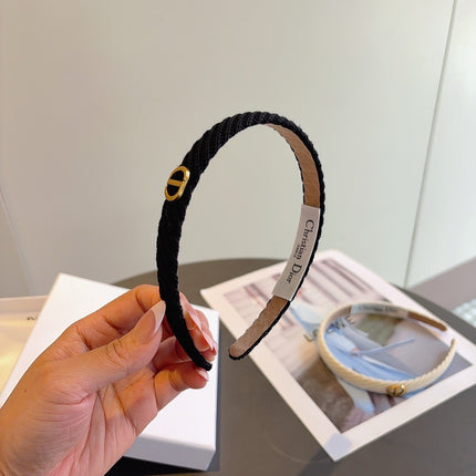 DIOR 26S HEADBAND IN BLACK FABRIC 512028