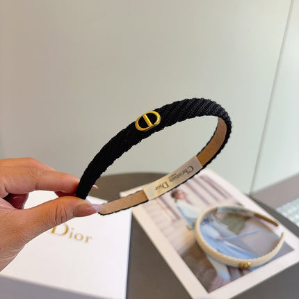 DIOR 26S HEADBAND IN BLACK FABRIC 512028