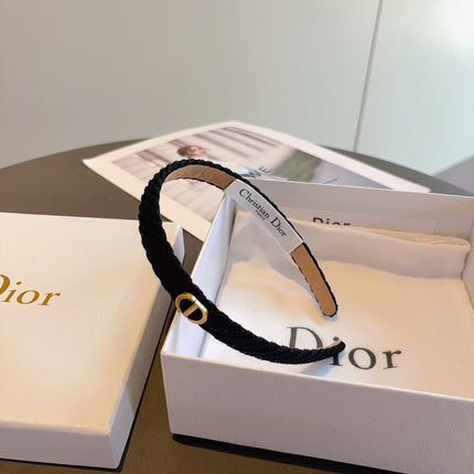 DIOR 26S HEADBAND IN BLACK FABRIC 512028