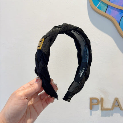 DIOR 26S HEADBAND IN BLACK FABRIC 512049
