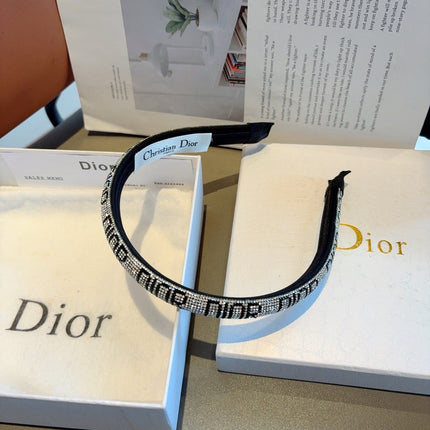 DIOR 26S HEADBAND IN SILVER CRYSTAL 512061