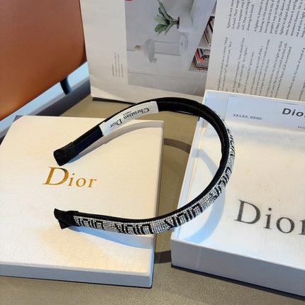 DIOR 26S HEADBAND IN SILVER CRYSTAL 512061