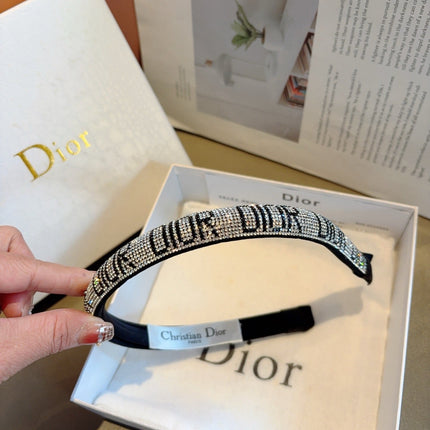 DIOR 26S HEADBAND IN SILVER CRYSTAL 512061