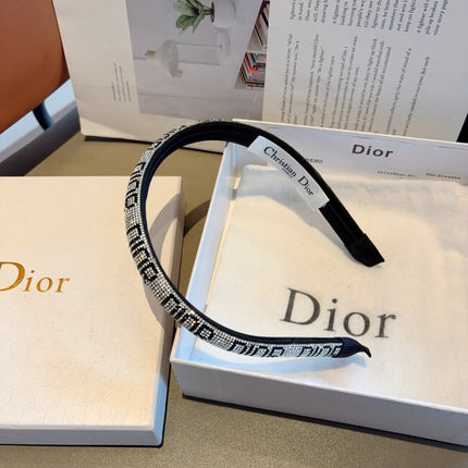 DIOR 26S HEADBAND IN SILVER CRYSTAL 512061